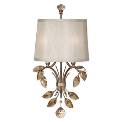 Buy Uttermost Alenya 2-Light Wall Sconce with Silken Fabric Shade from Bed Bath & Beyond
